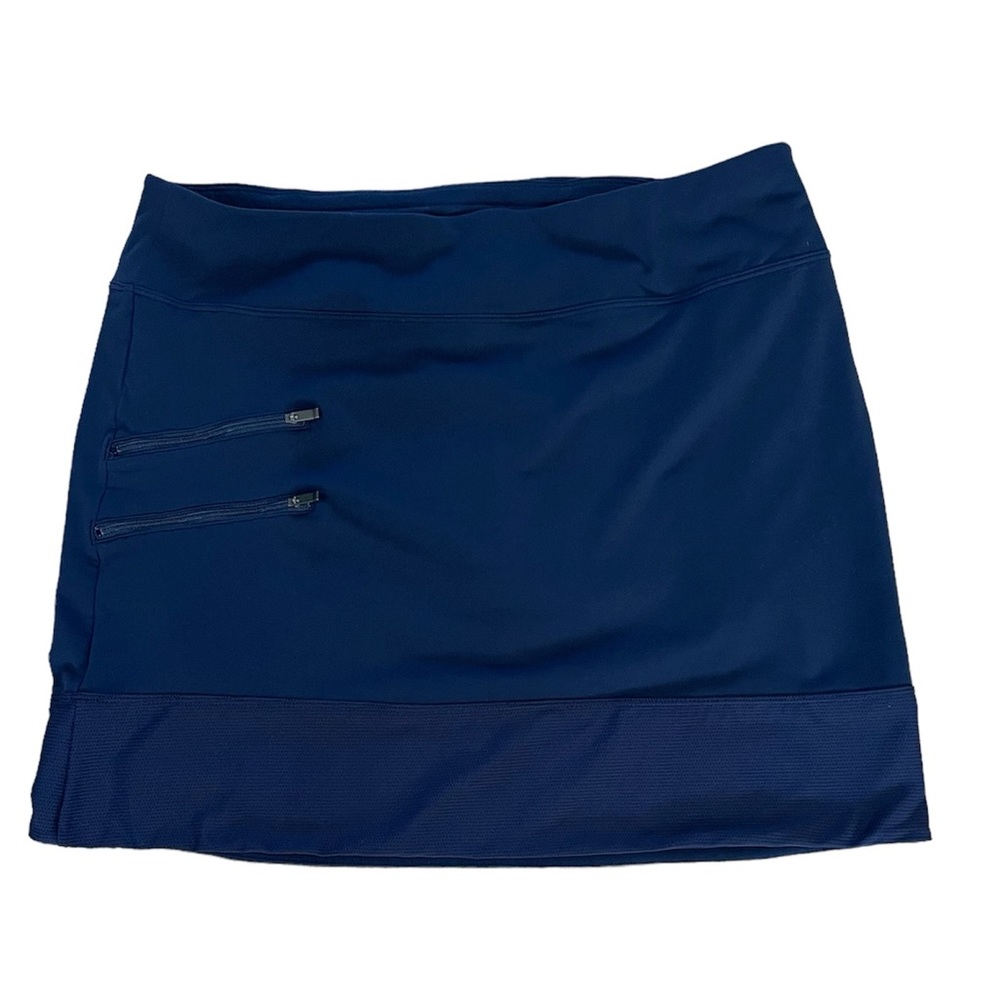Athleta Skort Women’s Size Large Blue Tee Time Pull On Mini Casual Golf Sporty